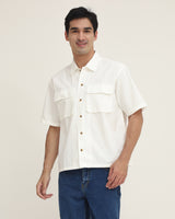 Men's Regular Fit Double Pocket Short Sleeve Shirt (Option Color)