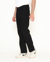 Men's Black Carpenter Denim Trousers