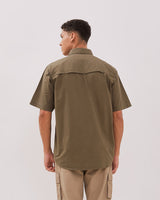 Green Short Sleeve Regular Shirt For Men