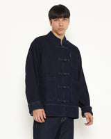 Men's CNY Blue Denim Cheongsam