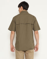 Men's Green Short Sleeve Shirt