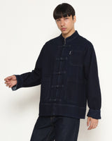 Men's CNY Blue Denim Cheongsam