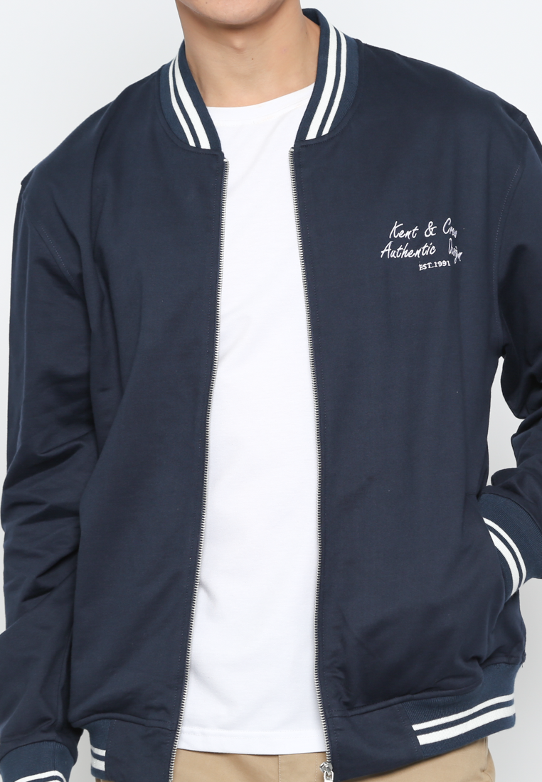 Navy Men's Varsity Jacket