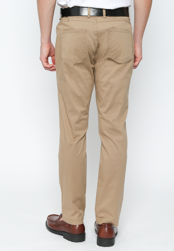 Men's Casual Cream Chinos Long Pants