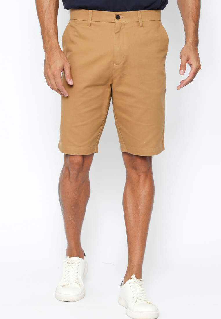 Men's Slim Fit Khaki Bermuda Shorts