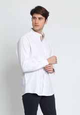 White Button Down Casual Shirt