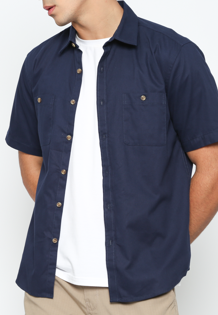 Men's Navy Long Sleeve Shirt