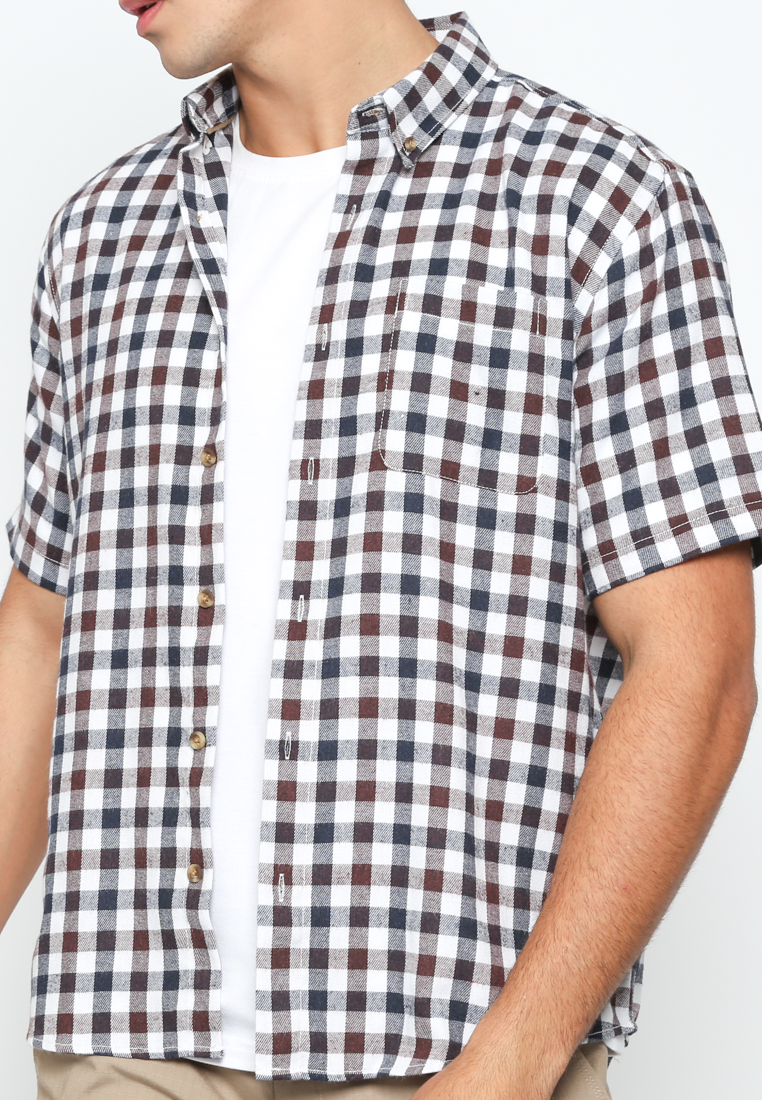 Men's Plaid Short Sleeve Shirt