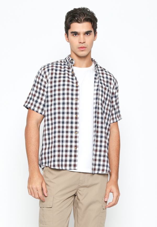 Men's Plaid Short Sleeve Shirt