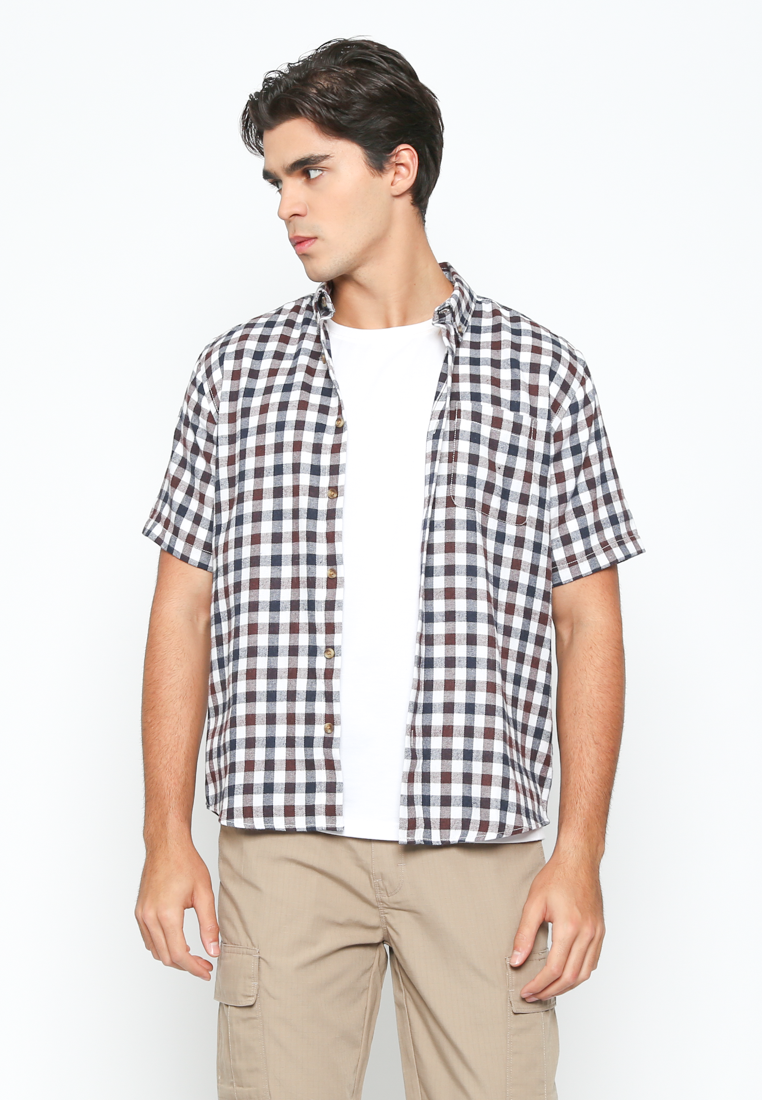 Men's Plaid Short Sleeve Shirt