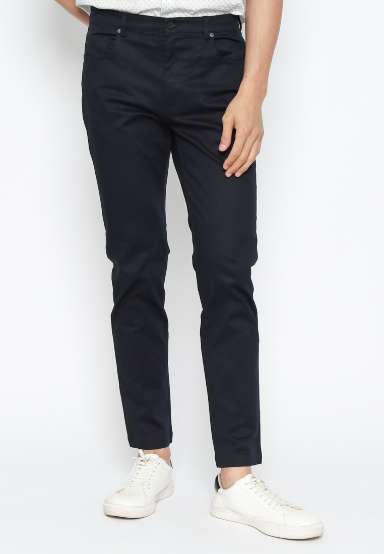 Navy Men's Blue Jogger Chino Pants