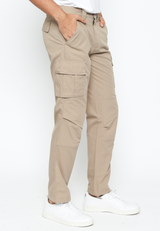 Men's Cream Cargo Pants