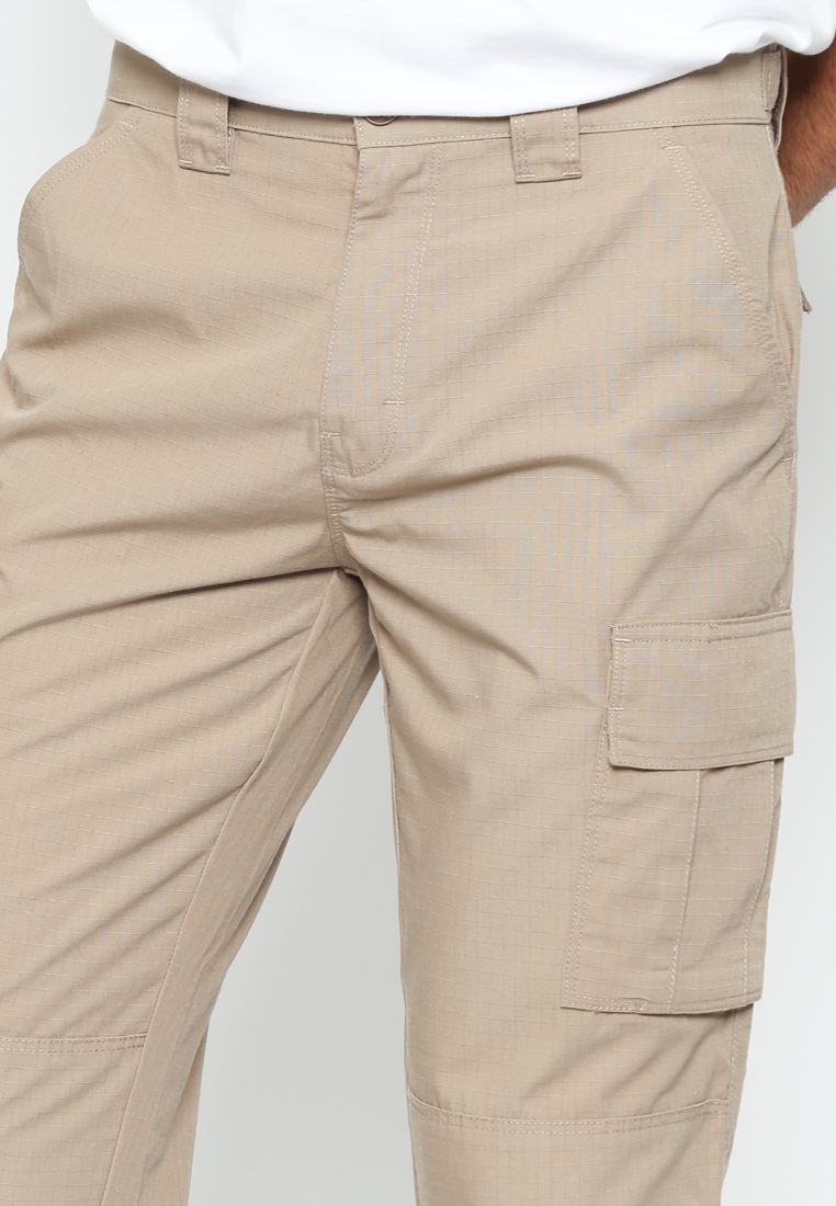 Men's Cream Cargo Pants