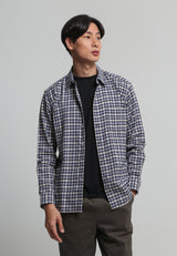 Navy Casual Flannel Shirt