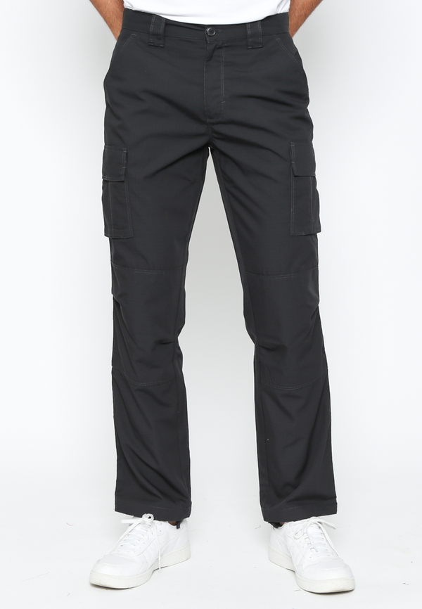 Men'S Regular Cut Navy Cargo Pants