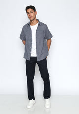 Navy Checks Flannel Shirt