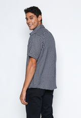 Navy Checks Flannel Shirt