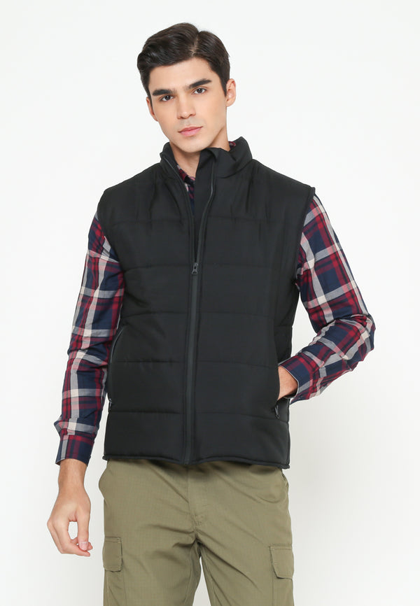 Men's Black Casual Vest