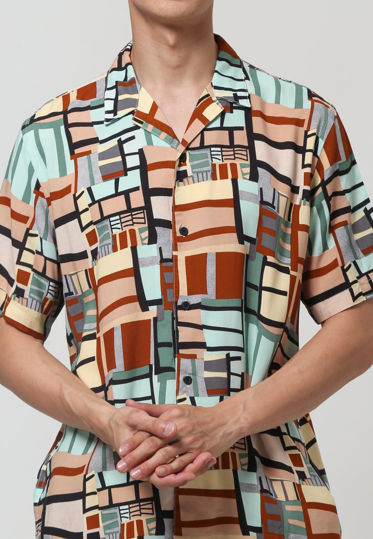 Abstract Cuban Shirt