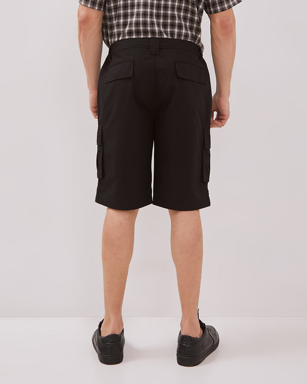 Black Cargo Shorts