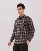 Men's Green Long Sleeve Flannel Shirt