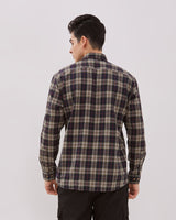 Men's Green Long Sleeve Flannel Shirt