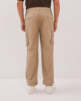 Men's Cream Cargo Pants
