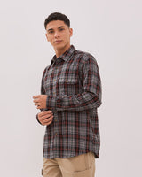 Men's Black Flannel Short Sleeve Shirt