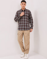 Men's Black Flannel Short Sleeve Shirt