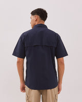 Navy Short Sleeve Shirt For Men