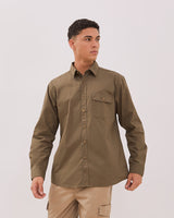 Men's Olive Green Long Sleeve Shirt
