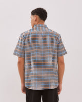 Men's Cream Flannel Short Sleeve Shirt