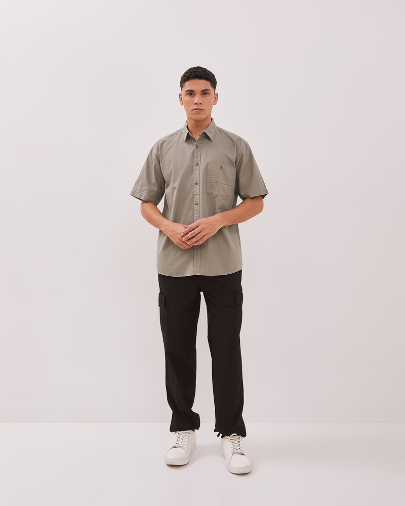 Men's Sage Green Short Sleeve Shirt