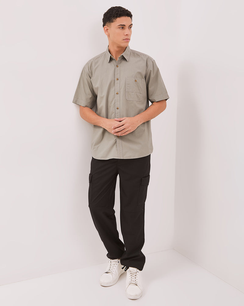 Men's Sage Green Short Sleeve Shirt