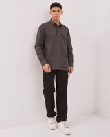 Men's Brown Long Sleeve Shirt