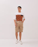 Men's Cream Cargo Shorts