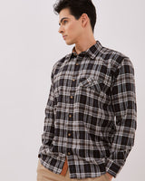 Men's Black Long Sleeved Shirt