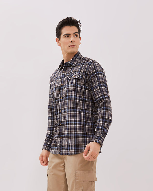 Men's White Long Sleeved Shirt