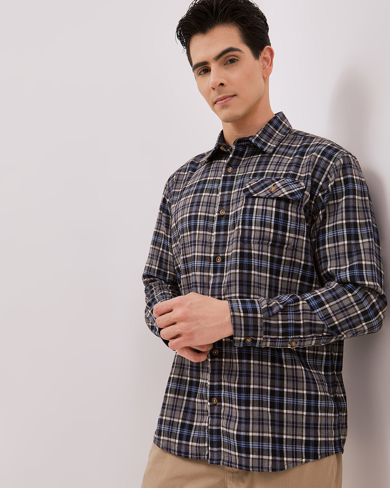 Men's White Long Sleeved Shirt