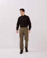 Men's Army Green Chinos Trousers