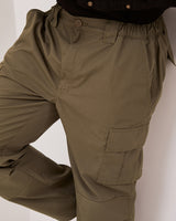 Men's Army Green Chinos Trousers