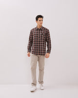 Men's Red Flannel Long Sleeved Shirt