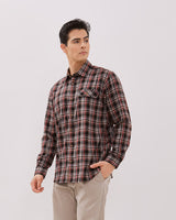 Men's Red Flannel Long Sleeved Shirt