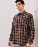 Men's Red Flannel Long Sleeved Shirt
