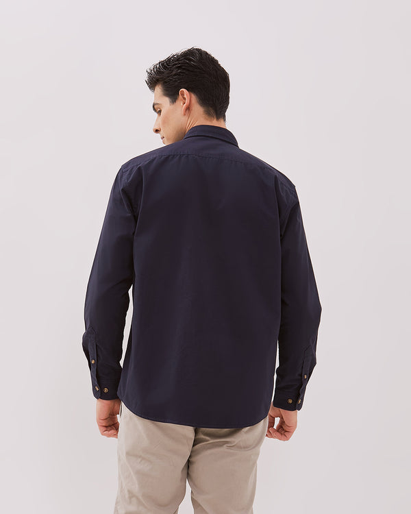Men's Navy Long Sleeved Shirt