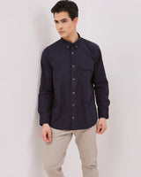 Men's Navy Long Sleeved Shirt