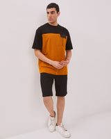 Men's Short Sleeve T-Shirt With Color Combination