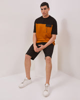 Men's Short Sleeve T-Shirt With Color Combination
