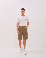 Olive Green Ripstop Cargo Shorts