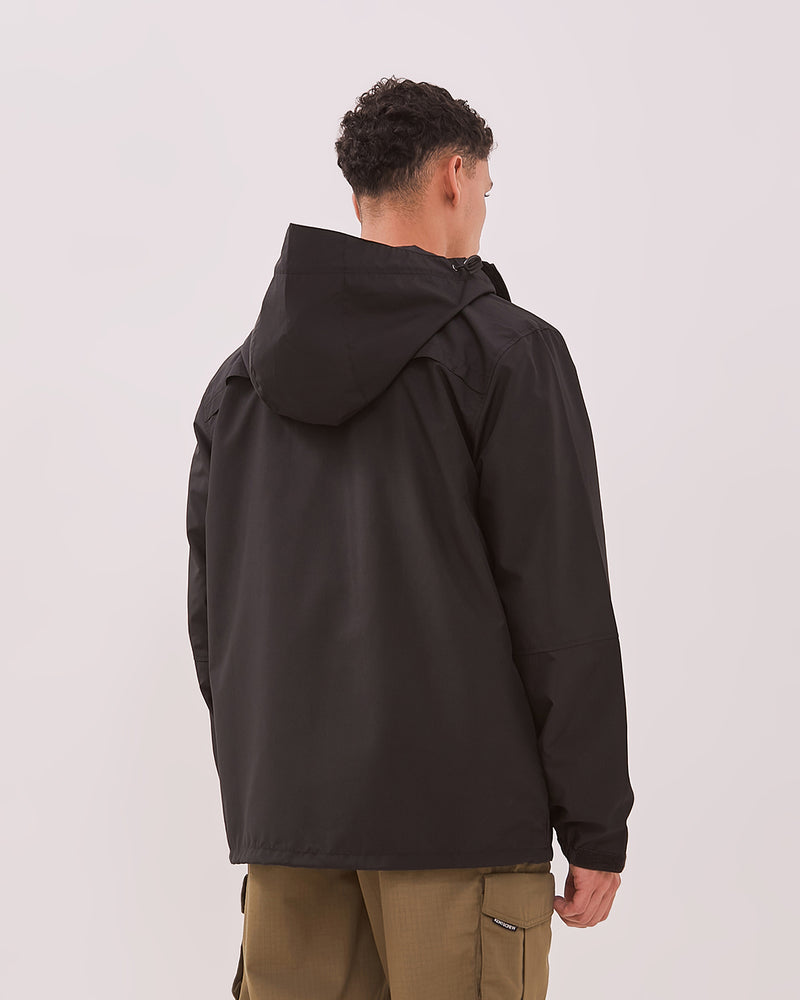 Men's Black Windbreaker Jacket